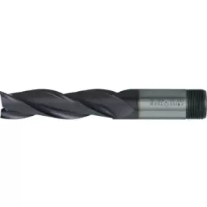 Image of SwissTech 20.00MM HSS-Co 8% 3 Flute Threaded Shank Long Series Slot Drills - TiC