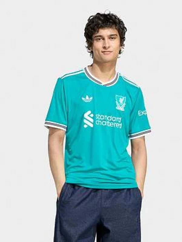 Image of adidas Liverpool Third Shirt 2025 2026 Adults - Green Male 2XL