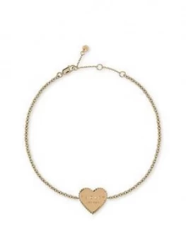 Image of Radley Gold Plated Sterling Silver Heart Ladies Bracelet