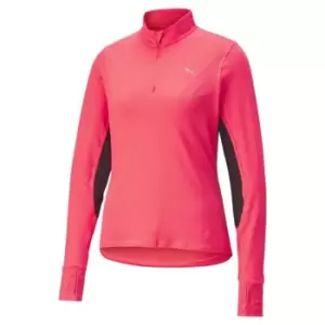 Image of Puma Quarter Zip Jumper - Pink