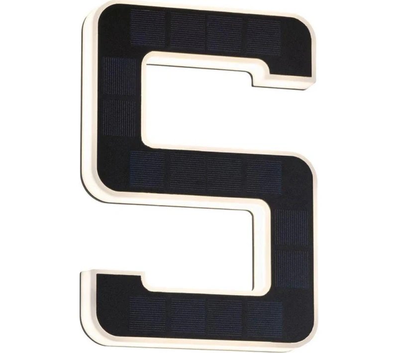 Image of PAULMANN Solar LED House Number Light - No. 5 4000870798461