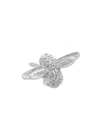 Image of 3D Bee Silver Pin OBPIN03