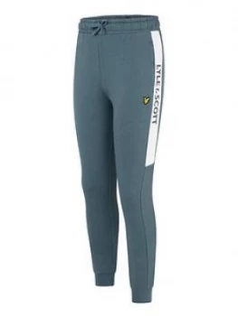 Image of Lyle & Scott Boys Side Panel Cuffed Joggers - Blue