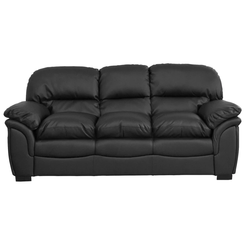 Image of Artemis Home Leverton 3 Seat Sofa in Black Unisex