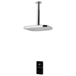 Image of Triton ENVi Matt Silver Fixed Head Thermostatic Electric Shower - 10.5kW