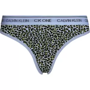 Image of Calvin Klein ONE Cotton Thong - Blue