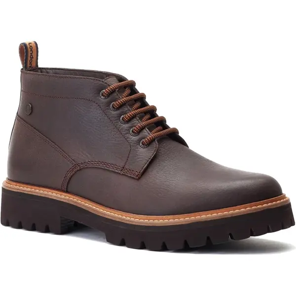 Image of Base London Mens Asgard Leather Chukka Ankle Boots - UK 9