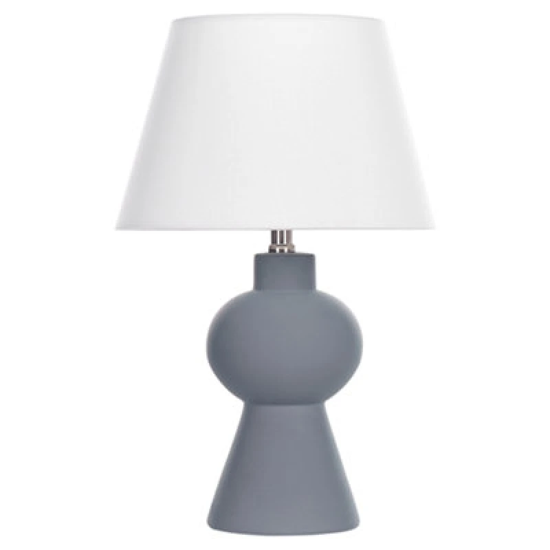 Image of Beliani Table Lamp Fabilos Ceramic Grey