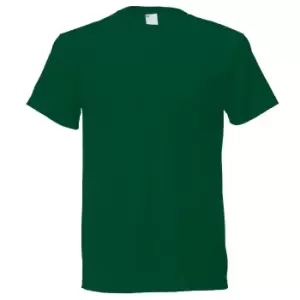 Image of Mens Short Sleeve Casual T-Shirt (X Large) (Dark Green)