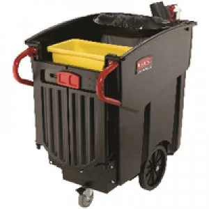 Image of Rubbermaid Newell Mega Brute Mobile Waste Collector 450L Black 9W71-00-BLA