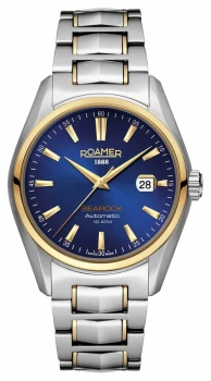 Image of Mens Roamer 210633 47 45 20 Searock Automatic Two Tone Bracelet Wristwatch Colour - Gold Tone