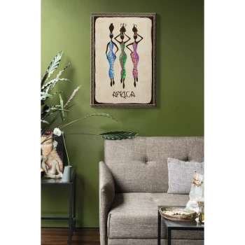 Image of Kanvas Tablo (50 x 70) - 114 Multicolor Decorative Canvas Painting