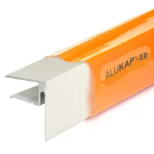 Image of Alukap-xr 16mm End Stop Bar 2.4M White