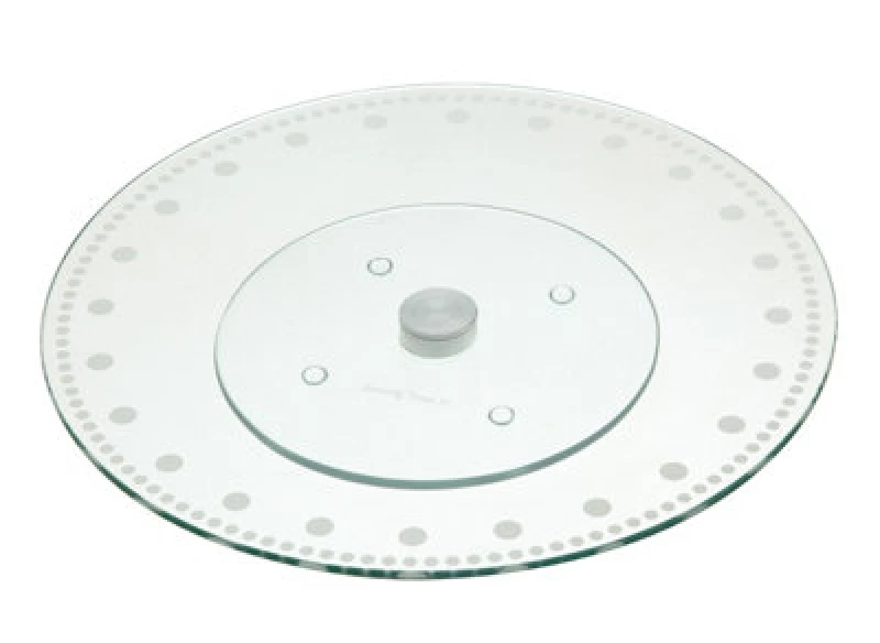 Image of Kitchencraft Sweetly Does It Revolving Glass Cake Stand Clear