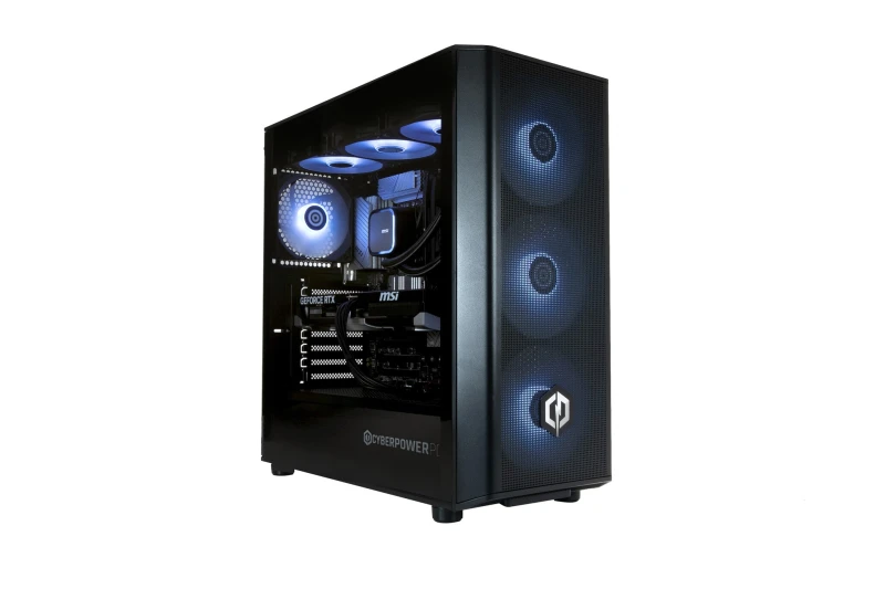 Image of CyberpowerPC CyberPowerPC VV2445 PC Intel Core Ultra 7 265KF 32GB DDR5-SDRAM 1TB SSD NVIDIA GeForce RTX 5070 Windows 11 Home Midi Tower Black VV2445