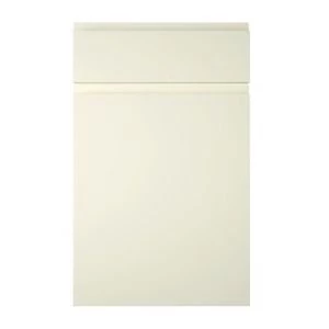 Image of Cooke Lewis Appleby High Gloss Cream Drawerline door drawer front W500mm Set