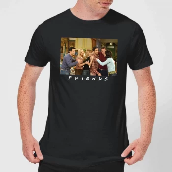 Image of Friends Cast Shot Mens T-Shirt - Black - 5XL