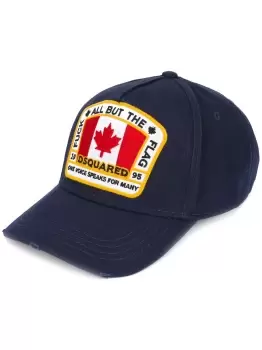 Image of DSQUARED2 canadian patch baseball cap Navy