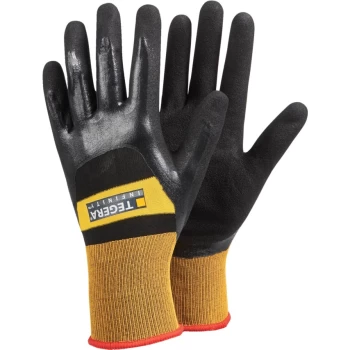 Image of 8803 Infinity 3/4 Coated Black/Yellow Heat Resistant Gloves - Size 9