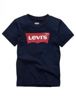 Image of Levis Boys Short Sleeve Batwing T-Shirt - Navy