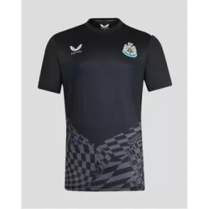 Image of Castore Newcastle United Pre Match T Shirt 2023 2024 Junior - Black