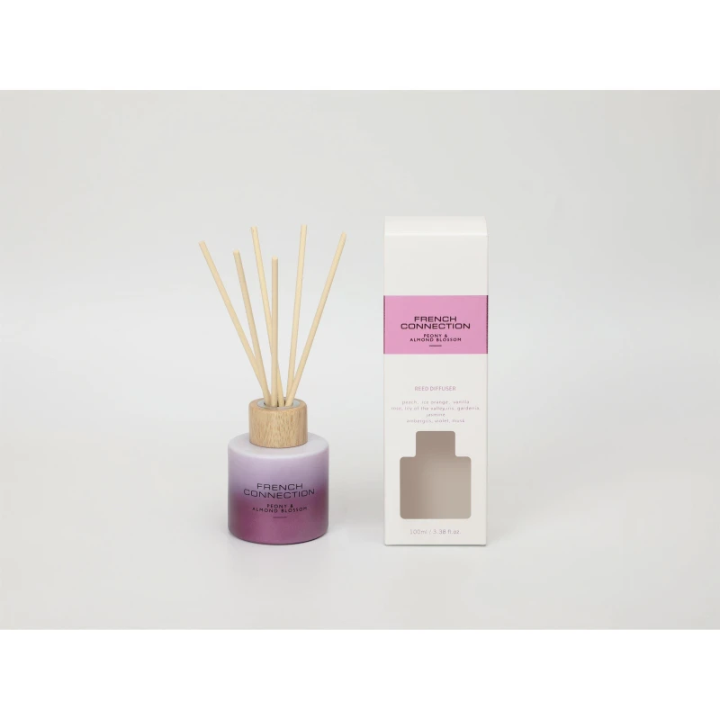 Image of French Connection French Connection Peony & Almond Blossom Reed Diffuser 100ml Ombre Design Multi 100ml Unisex 5056791600788