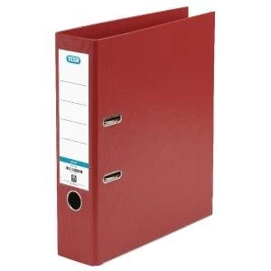 Image of Elba 70mm Lever Arch File Plastic A4 Red 1450-09