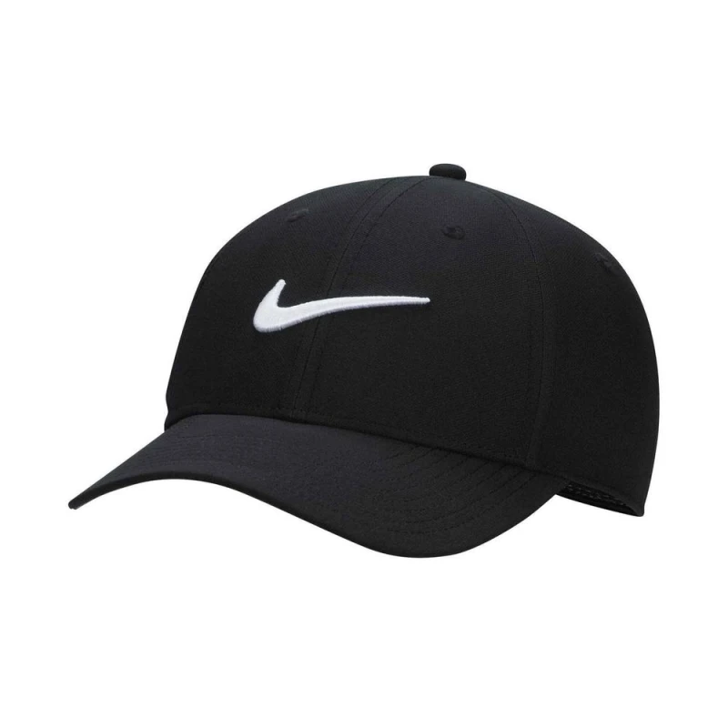 Image of Nike Mens Swoosh Dri-FIT Structured Baseball Cap in Black Male One Size