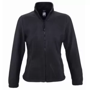 Image of SOLS Womens/Ladies North Full Zip Fleece Jacket (M) (Charcoal)
