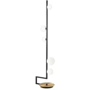 Image of Ideal Lux Birds Globe Floor Lamp Black