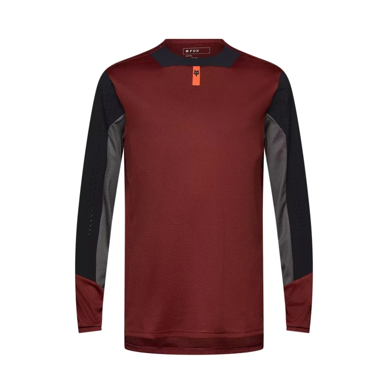 Image of Fox Defend Long Sleeve Jersey Rust male Small