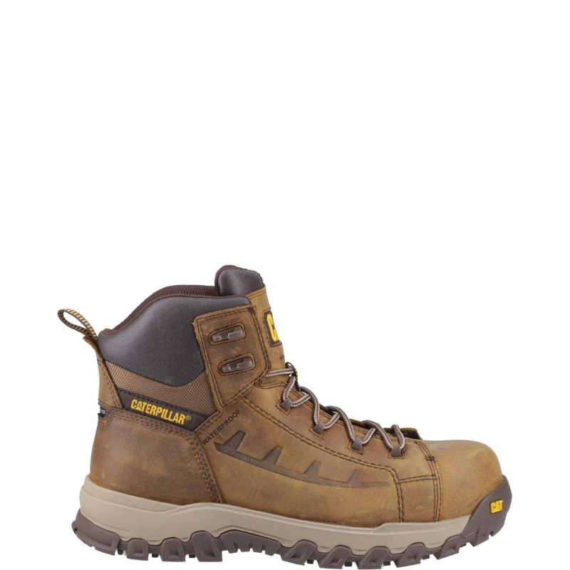 Image of Caterpillar Threshold Rebound Safety Boot - Brown Brown 6