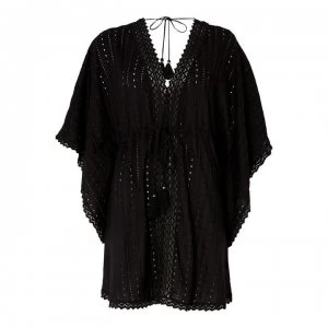 Image of Echo Eyelet Kaftan - 001 BLACK