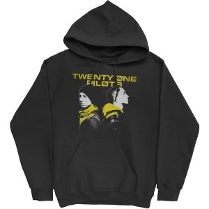 Image of Twenty One Pilots - Back To Back Unisex Medium Hoodie - Black