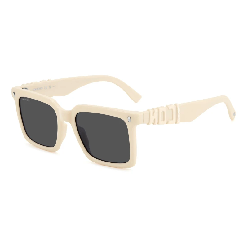 Image of DSquared2 Dsquare Rectangular Ivory male 53 cm