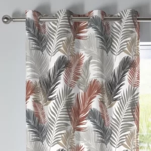 Image of Fusion Tropical Copper Eyelet Curtains Copper