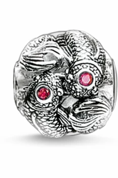 Image of Ladies Thomas Sabo Sterling Silver Karma Beads - Koi Bead K0094-639-10