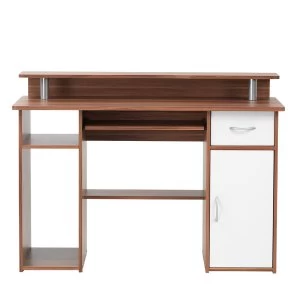 Image of Alphason Albany Office Desk - Walnut
