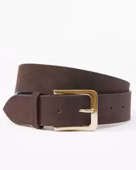 Image of Cotton Traders Suede Belt in Brown