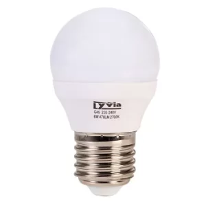 Image of LyvEco 3641 Golf Ball LED Light Bulb Warm White 6W 470lm 2700K ES E27