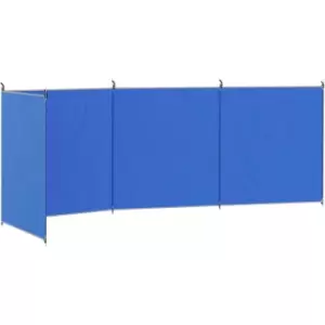 Image of Outsunny Camping Windbreak Portable Wind Blocker Privacy Wall, 540cm x 150cm - Blue