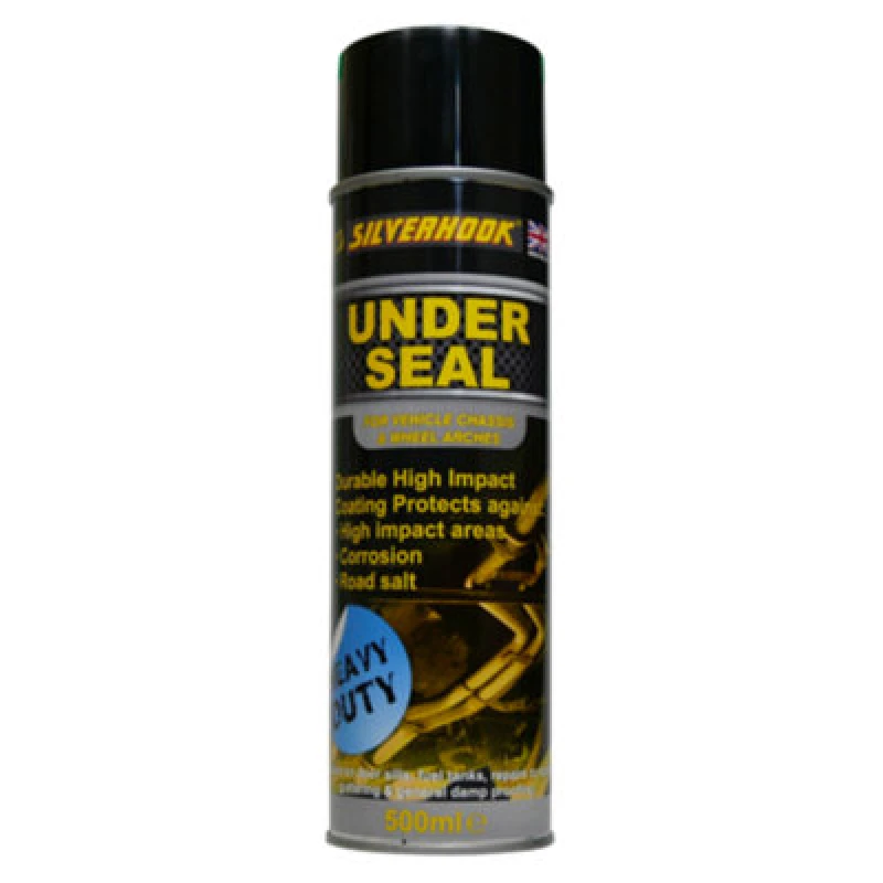 Image of Silverhook SGUS1 Bitumastic Under Seal Spray Paint 500ml SGUS1