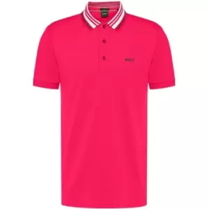 Image of BOSS Paule Polo Top - Pink