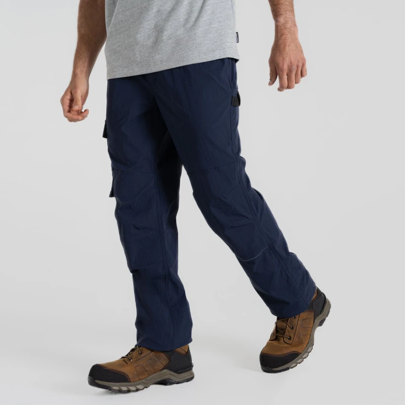 Image of Craghoppers Craghoppers Men Bedale Stretch Agile Workwear Trouser in Dark Navy Size: 30R Dark Navy 30R Male 5063019679433
