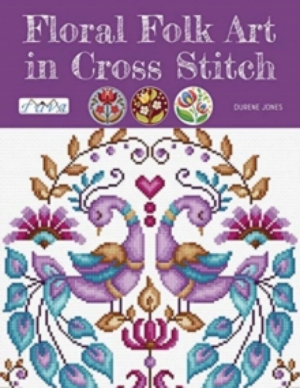Image of Floral Folk Art in Cross Stitch Paperback / softback