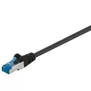 Image of Goobay RJ45 S/FTP CAT 6A Network Cable - 15m - Black