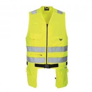 Image of PW2 Xenon Hi Vis Tool Vest Yellow L