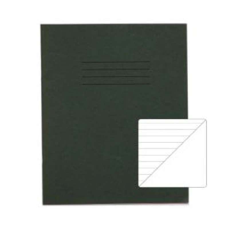 Image of RHINO 8 x 6.5 Exercise Book 48 Page, Dark Green, F8/B (Pack of 100)