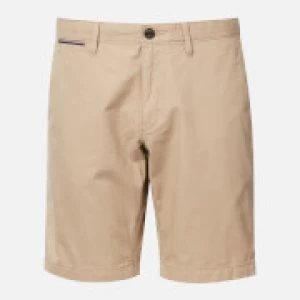 Image of Tommy Hilfiger Mens Brooklyn Light Twill Shorts - Batique Khaki - W30