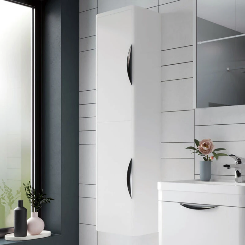 Image of Parade Tall Storage Unit Gloss White